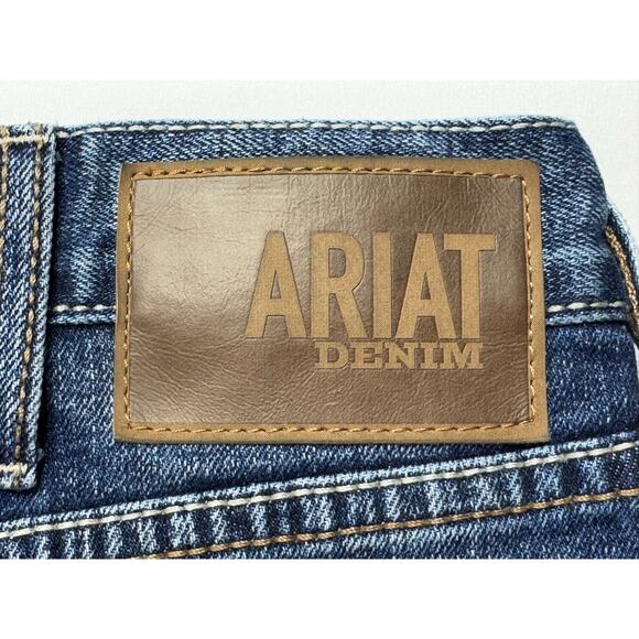 Ariat Denim Men's M4 Low Rise Straight Leg Blue Denim Jeans - Size 38x28.5 - Picture 8 of 9
